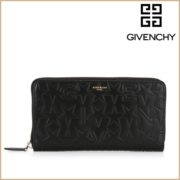 【新品】GIVENCHY ジバンシィ財布スーパーコピー Logo Embossed ジップ長財布