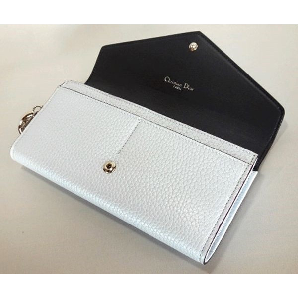 ★【Christian Dior】クリスチャンディオール★メタリック×フラップ財布×ブルー系★最新作★ZUTP5760S