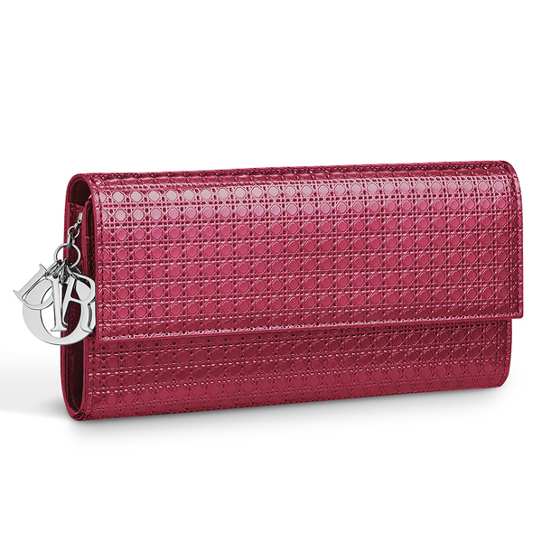 ☆【Christian Dior】クリスチャンディオール☆LADY DIOR CROISIERE　長財布　PINK