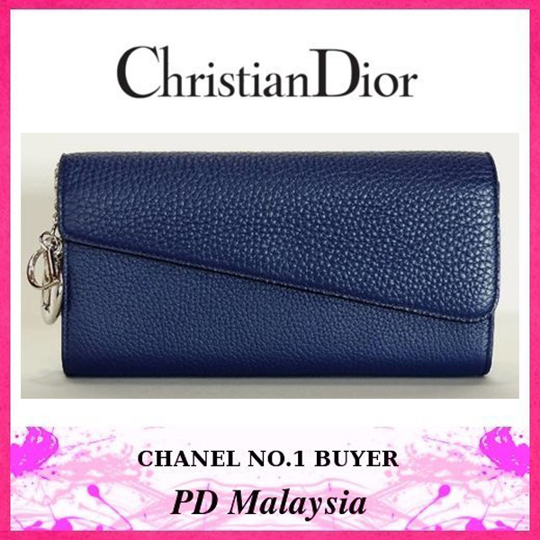★【Christian Dior】クリスチャンディオール★チェーンウォレット×ブルー系★最新作★LRTP9820S