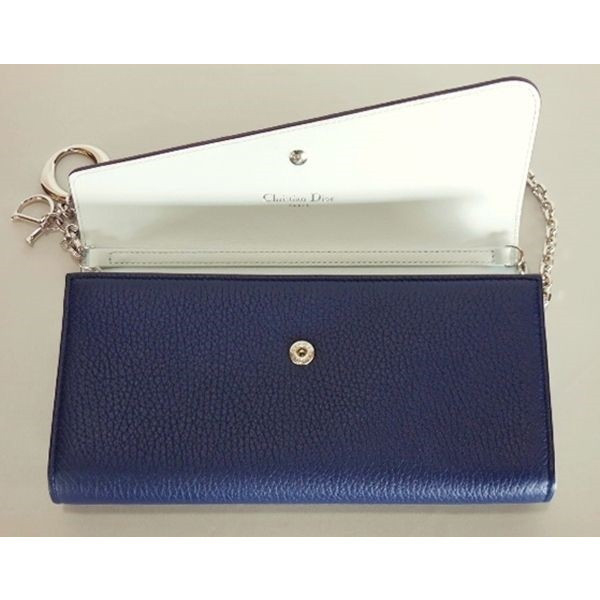 ★【Christian Dior】クリスチャンディオール★チェーンウォレット×ブルー系★最新作★LRTP9820S
