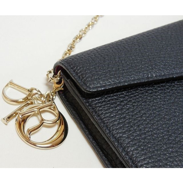 ★【Christian Dior】クリスチャンディオール★INピンク×チェーンウォレット★最新作★