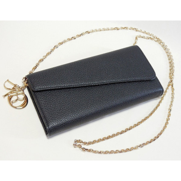 ★【Christian Dior】クリスチャンディオール★INピンク×チェーンウォレット★最新作★