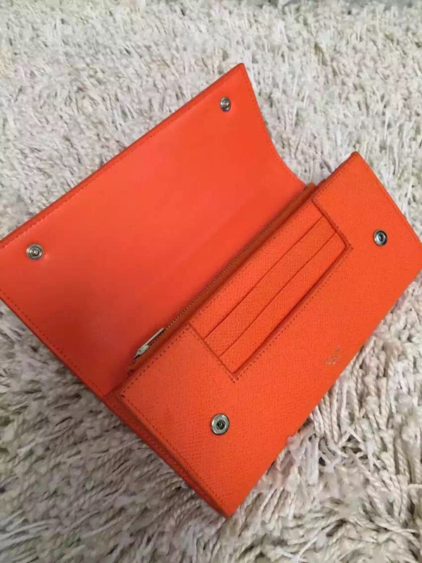 2016-16AW  CELINE セリーヌ コピーカーフスキン×ラムスキン 二つ折り長財布 【101673 XFL】
