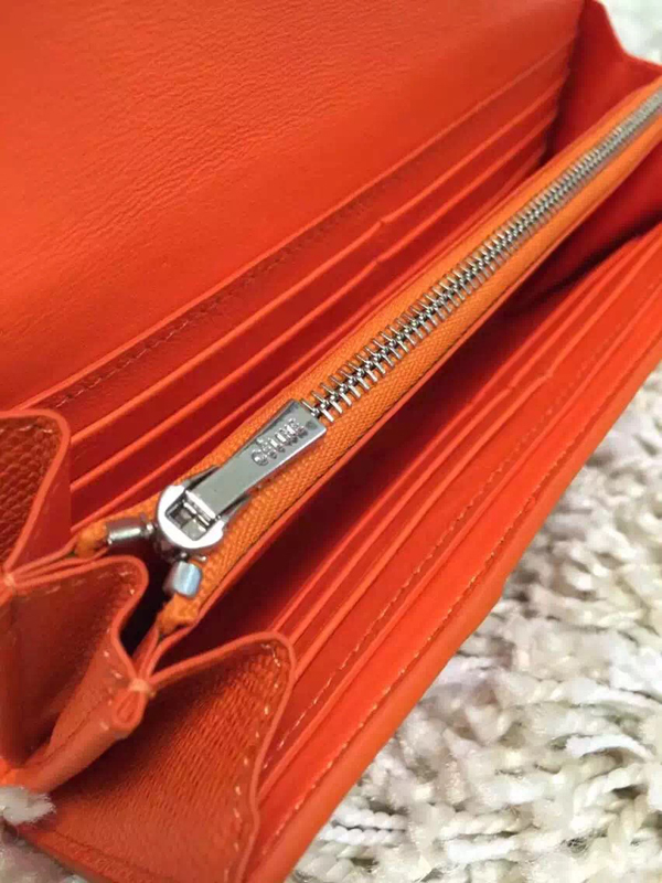 2016-16AW  CELINE セリーヌ コピーカーフスキン×ラムスキン 二つ折り長財布 【101673 XFL】