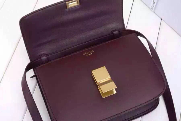 15/16AW■CELINE セリーヌ コピー■セレブ愛用☆大人気Small Box Bag☆Terracotta