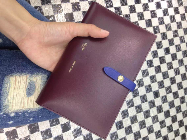 2016秋冬 CELINE セリーヌ コピー ストラップ 長財布 Deepsea ディープシー