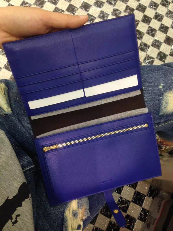 2016秋冬 CELINE セリーヌ コピー ストラップ 長財布 Deepsea ディープシー