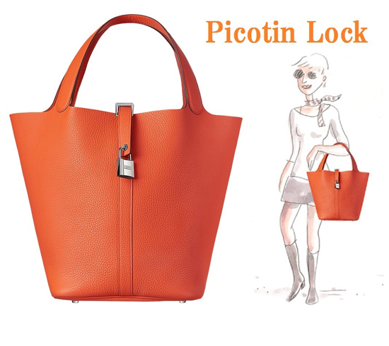 永遠の憧れピコタンGMエルメススーパーコピーpoppy orangeトリヨンクレマンス