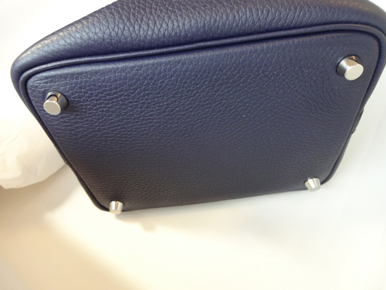 HERMES 新色★お洒落なネイビーのピコタンPM★ブルーニュイ