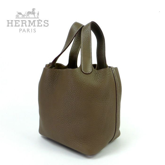 即発【HERMES】ピコタンロックPM エトゥープ トリヨン □R刻