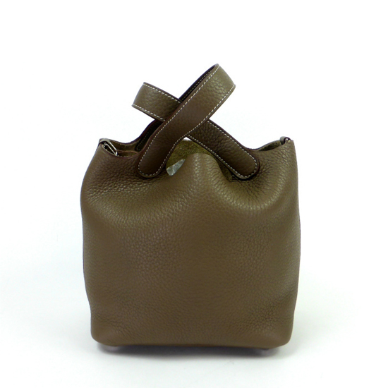 即発【HERMES】ピコタンロックPM エトゥープ トリヨン □R刻