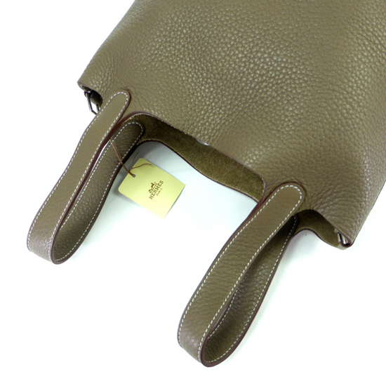 即発【HERMES】ピコタンロックPM エトゥープ トリヨン □R刻