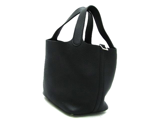 ★HERMES/エルメススーパーコピー★ピコタンPM×トートバッグ×BLACK★新作★