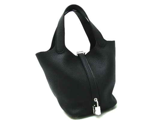 ★HERMES/エルメススーパーコピー★ピコタンPM×トートバッグ×BLACK★新作★