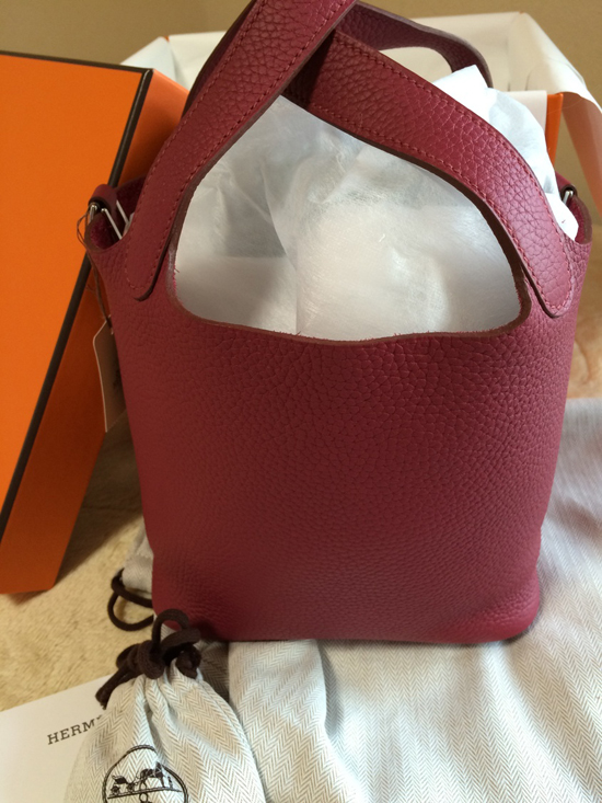 24H限定SALE★HERMES★即発ピコタンロックPM18cm完売ルビーT刻印