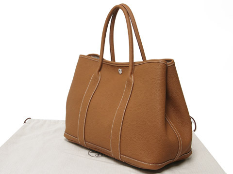 HERMES/エルメス★ガーデンPM×ハンドバッグ×ゴールド