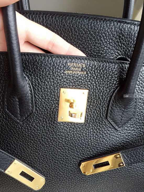 HERMES(エルメス)☆バーキン35CMトリヨン☆ブラックXゴールド