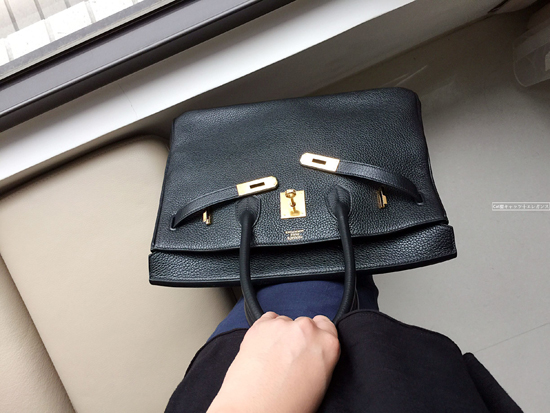 HERMES(エルメス)☆バーキン35CMトリヨン☆ブラックXゴールド