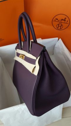 HERMESエルメス★《国内送でスーパーレアなG金具》BIRKINレザン30cm