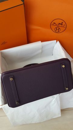 HERMESエルメス★《国内送でスーパーレアなG金具》BIRKINレザン30cm