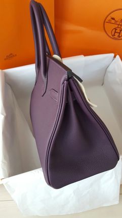 HERMESエルメス★《国内送でスーパーレアなG金具》BIRKINレザン30cm