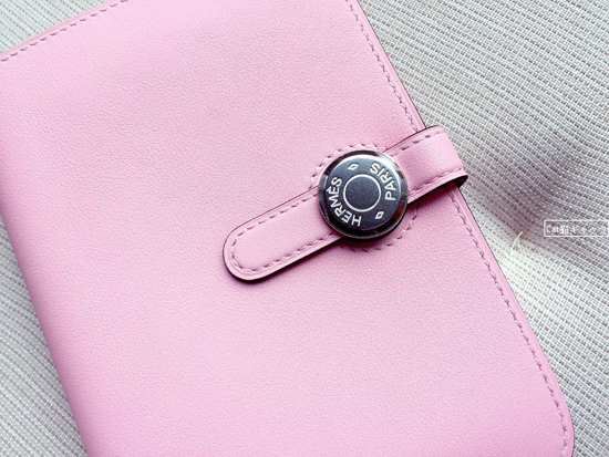 (エルメス)ドゴンDOGONコンパクト財布☆ローズサクラRose Sakura