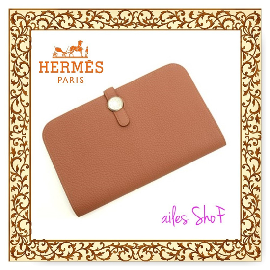 送料無料★Hermes 長財布♪ ドゴンロング