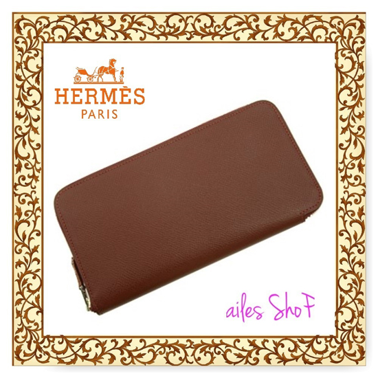 送料無料★Hermes　長財布 シルクイン