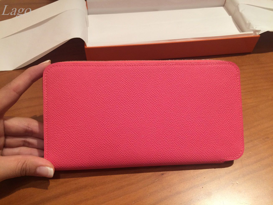 【人気】HERMES♪財布　シルクイン♪人気ピンク♪アザレア♪
