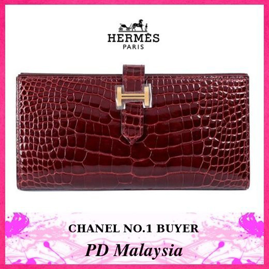 ★HERMES/エルメス★GOLD金具×アリゲーター×ベアン★激レア★