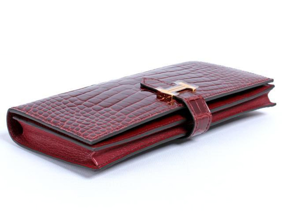 ★HERMES/エルメス★GOLD金具×アリゲーター×ベアン★激レア★