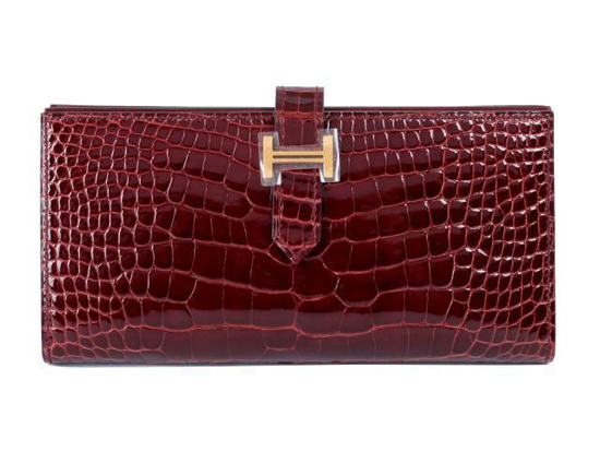 ★HERMES/エルメス★GOLD金具×アリゲーター×ベアン★激レア★