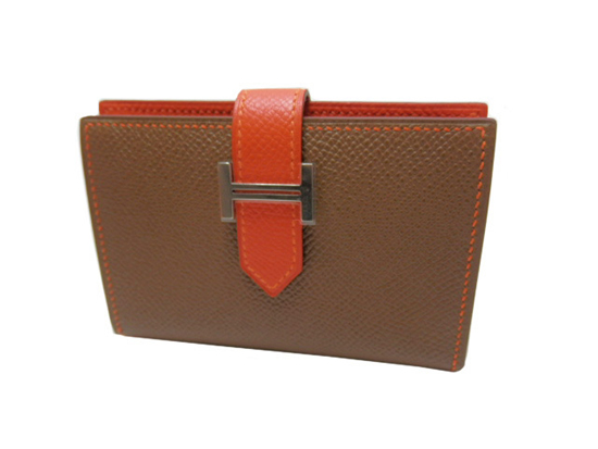 ★HERMES/エルメス★ベアン×カードケース×ツートン★激レア
