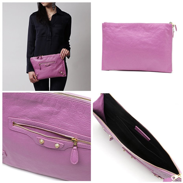★Balenciaga(2016SS バレンシアガバッグスーパーコピー)JCLASSIC POUCH ARENA　ラベンダー