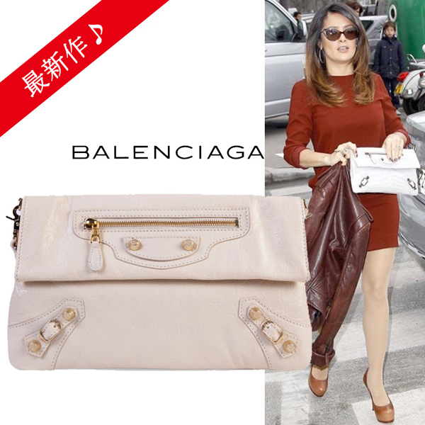 2016最新作 バレンシアガバッグスーパーコピーBalenciaga Giant Envelopeクラッチ,White cream
