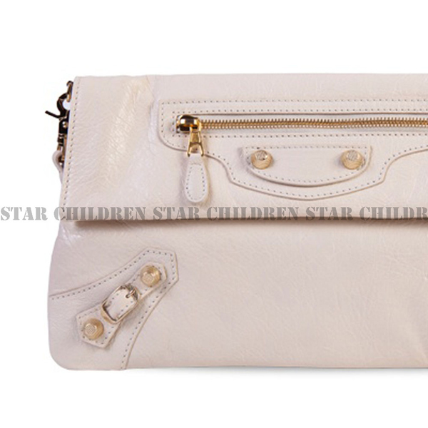 2016最新作 バレンシアガバッグスーパーコピーBalenciaga Giant Envelopeクラッチ,White cream