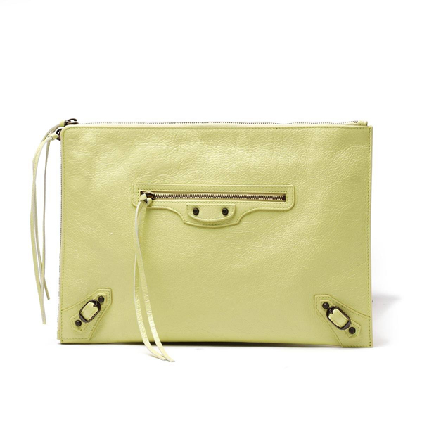 ★Balenciaga(2016SS バレンシアガバッグスーパーコピー)JCLASSIC POUCH ARENA　イエロー