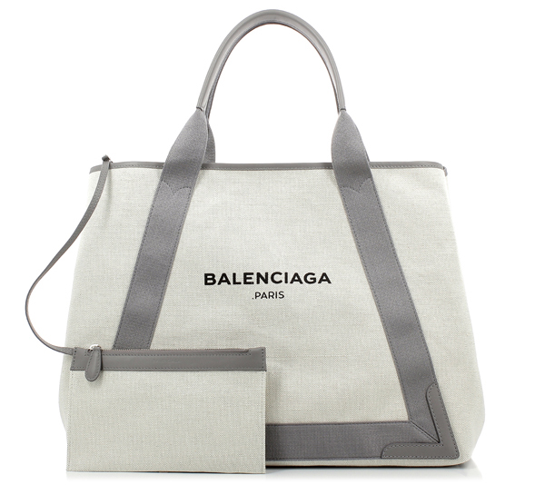 2016新色 BALENCIAGA バレンシアガスーパーコピー ★Navy Cabas キャンバス&レザー トート