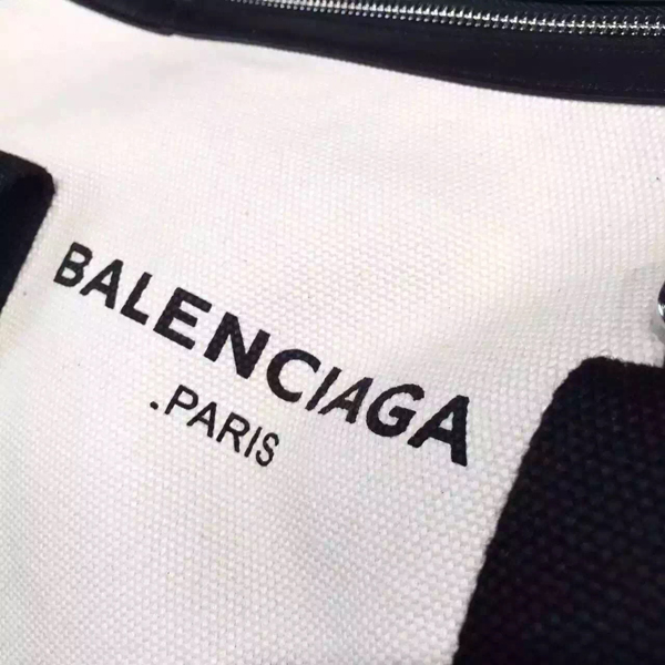 Canvas×Calf ☆2016新色 BALENCIAGA バレンシアガスーパーコピー☆ NAVY 24H トラベルバッグ(2way)