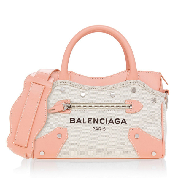 バレンシアガスーパーコピーBALENCIAGA Belharra Mini City☆Rose Ballerine