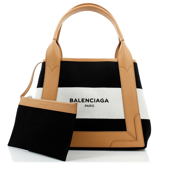新作バレンシアガスーパーコピー【BALENCIAGA】大人気のXSストライプキャンバストート Black