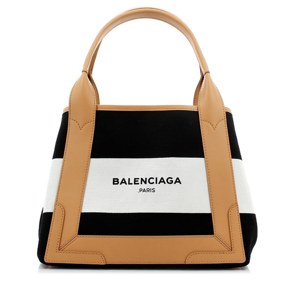 新作バレンシアガスーパーコピー【BALENCIAGA】大人気のXSストライプキャンバストート Black