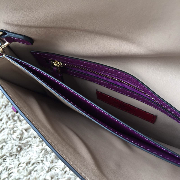2016新作【Valentino ヴァレンティノスーパーコピー】Rockstudクラッチ Purple IW8B0399NWB