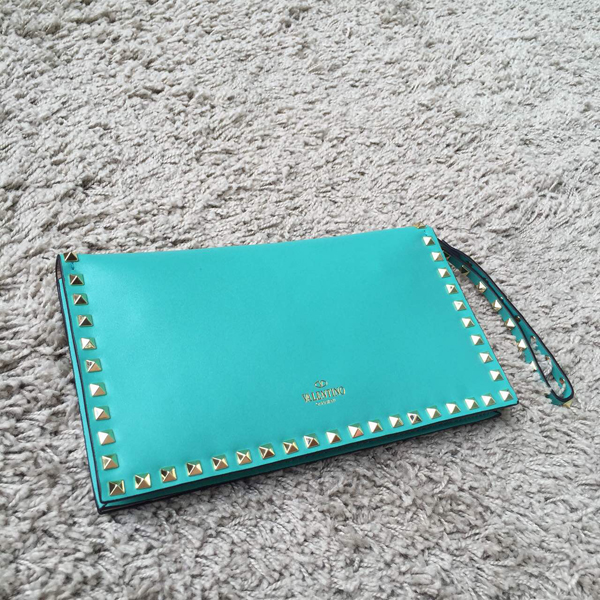 2016AW Valentino ヴァレンティノスーパーコピー Rockstud leather clutch IW10B0399NWB
