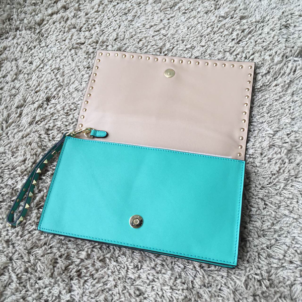 2016AW Valentino ヴァレンティノスーパーコピー Rockstud leather clutch IW10B0399NWB