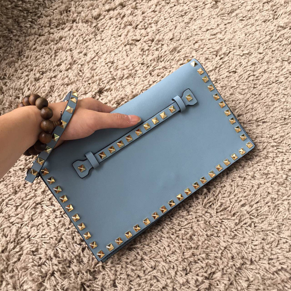 2016AW Valentino ヴァレンティノスーパーコピー Rockstud leather clutch IW12B0399NWB