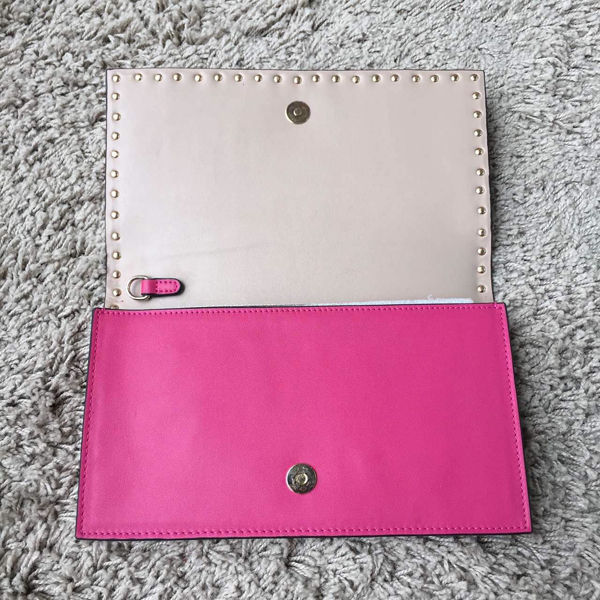 15新作 Valentino ヴァレンティノスーパーコピー Rockstud leather clutch IW13B0399NWB