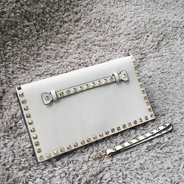 15新作 Valentino ヴァレンティノスーパーコピー Rockstud leather clutch IW14B0399NWB