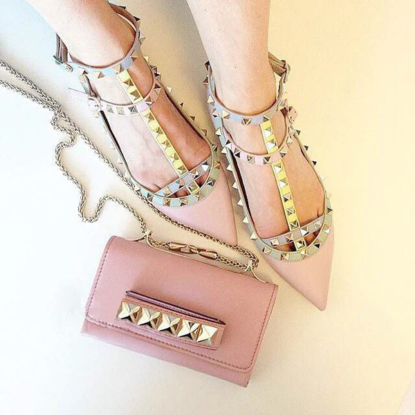2016AW ☆Valentino ヴァレンティノスーパーコピー☆スタッズ ショルダーバッグ☆ W0BQ863VHE